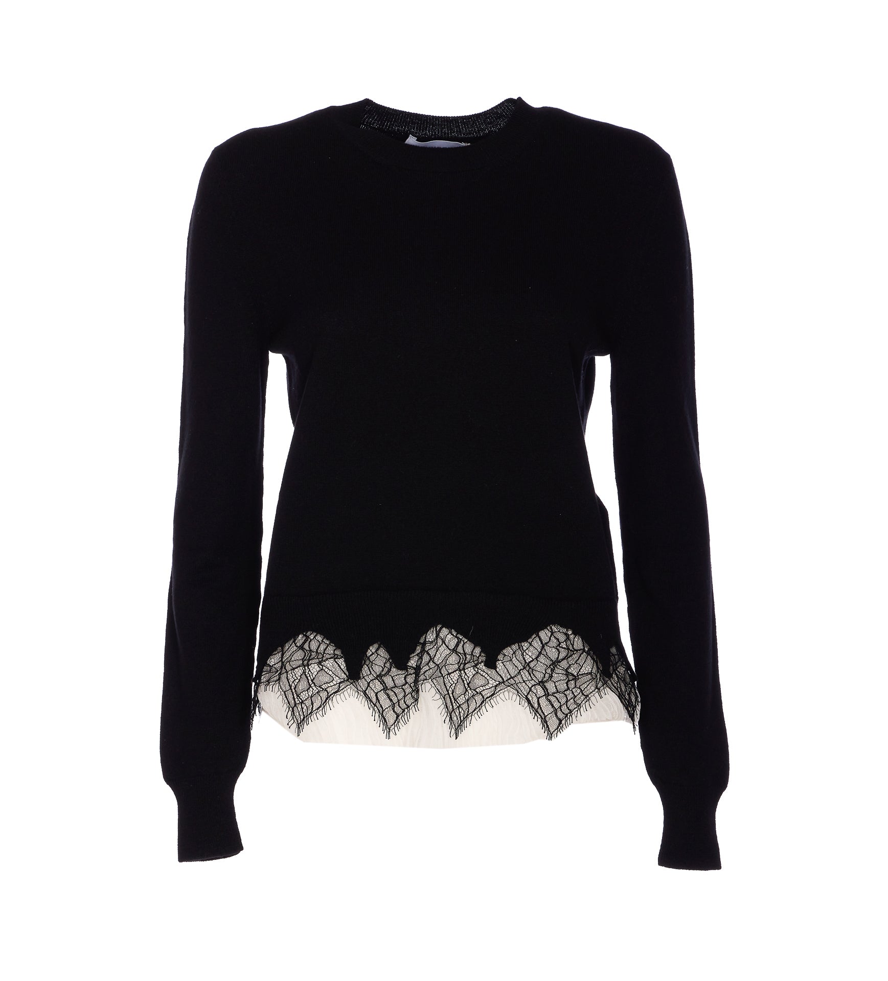 Alexander Mcqueen Sweaters Black Cotton
