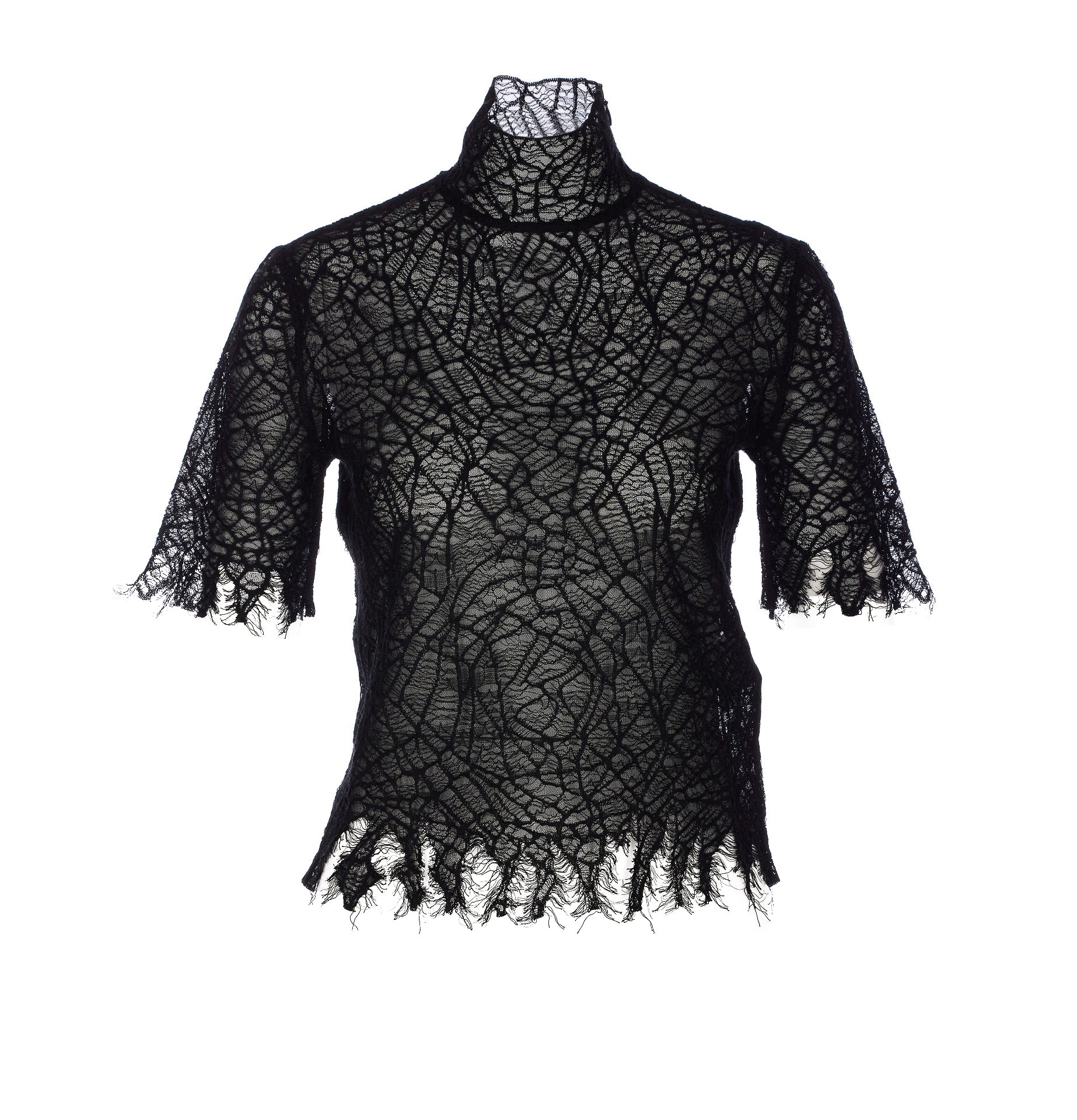 Alexander Mcqueen Top Black Cotton
