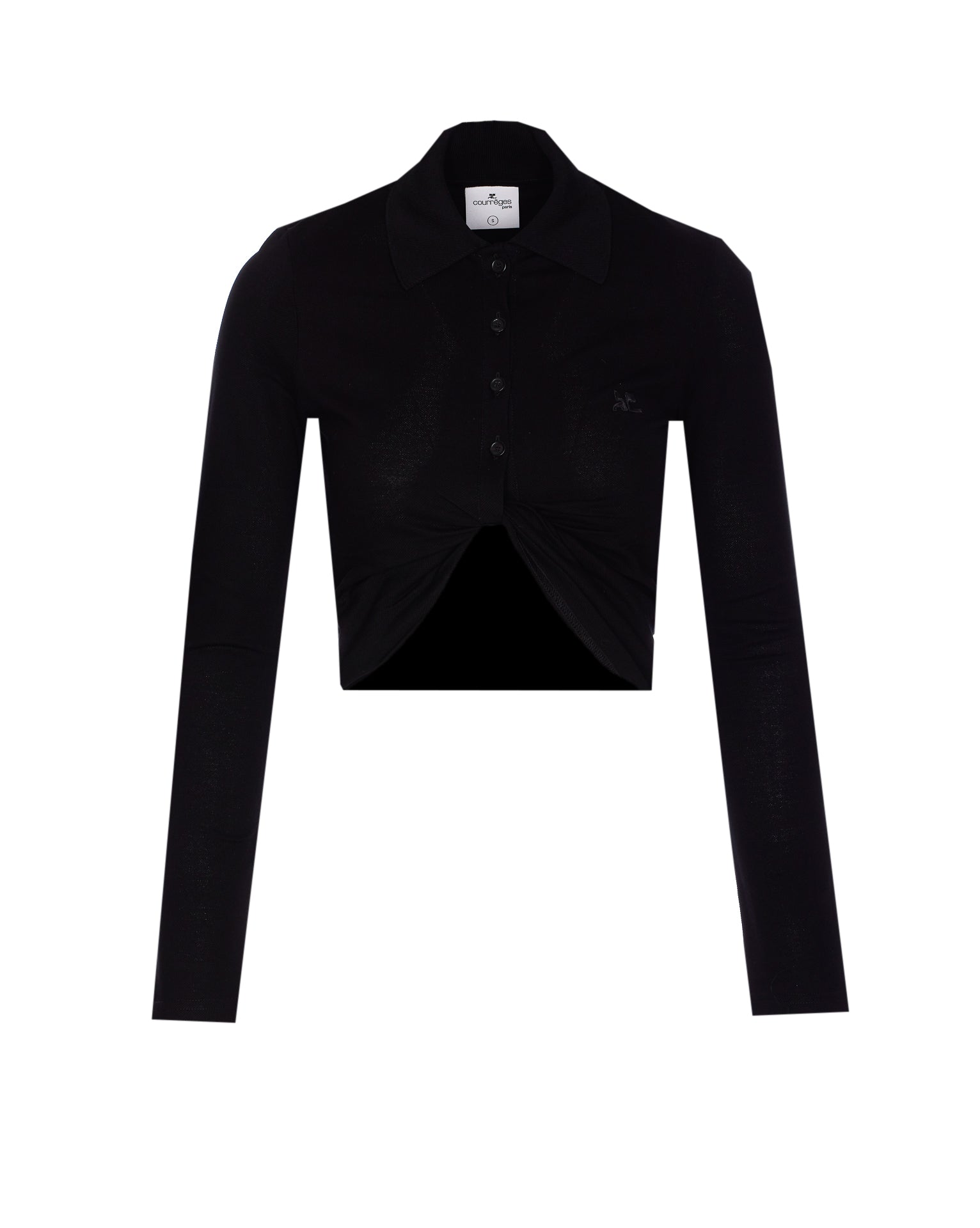 Courreges T-Shirts And Polos Black Cotton