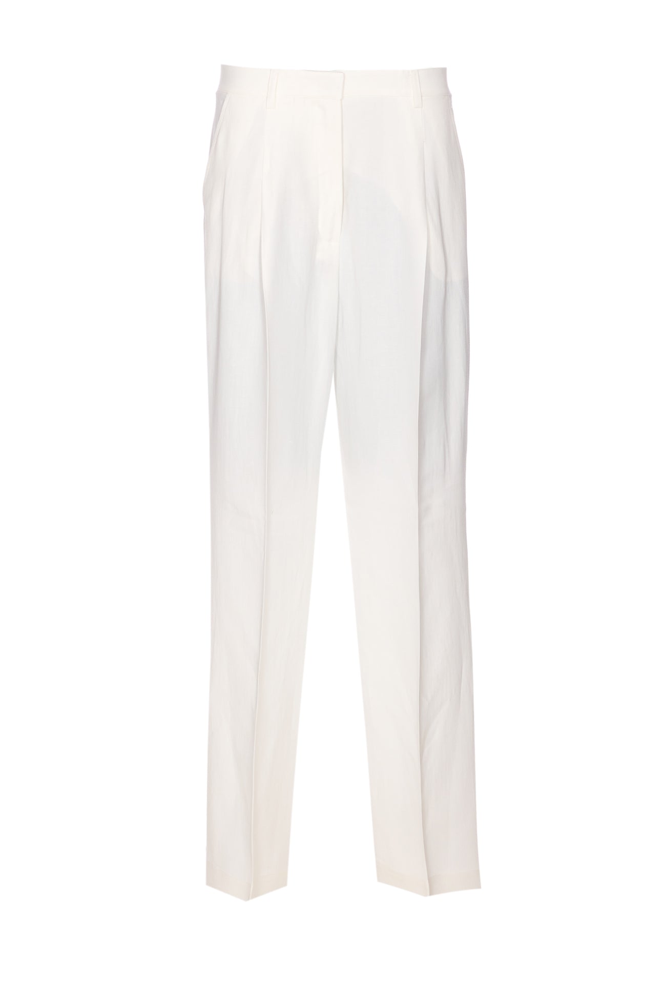Pinko Trousers White Viscose