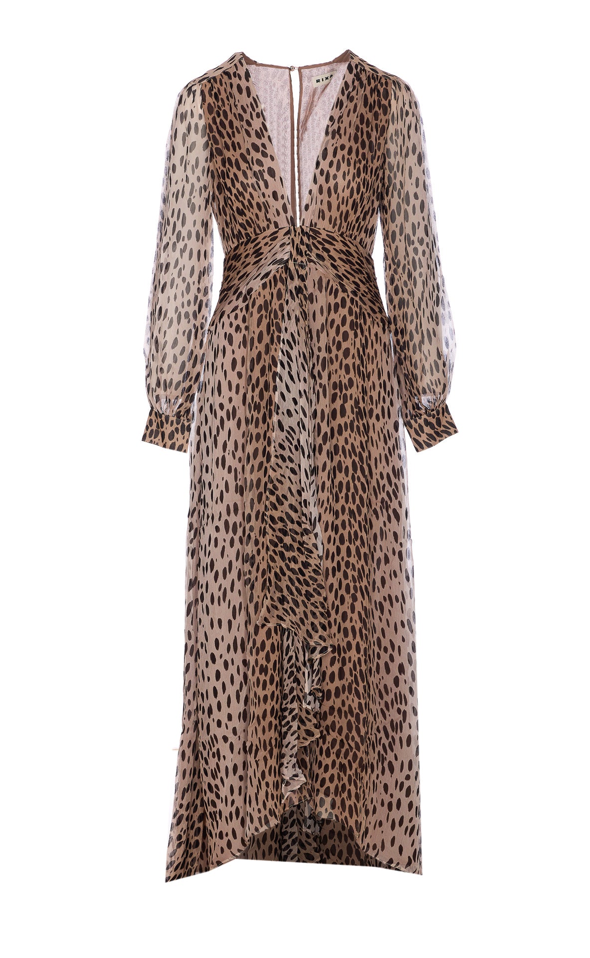Rixo Dresses Brown Vicose