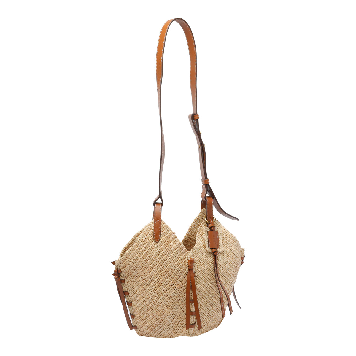 Isabel Marant Bags Beige Raffia Leather Trim