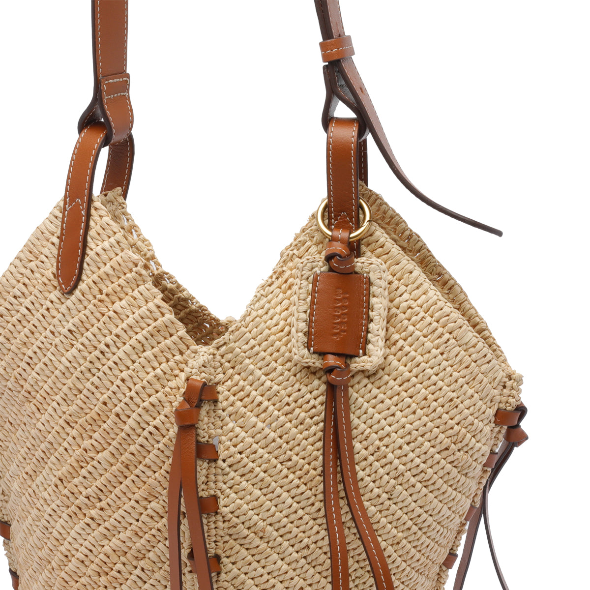 Isabel Marant Bags Beige Raffia Leather Trim