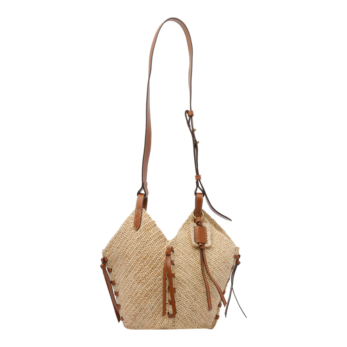 Isabel Marant Bags Beige Raffia Leather Trim