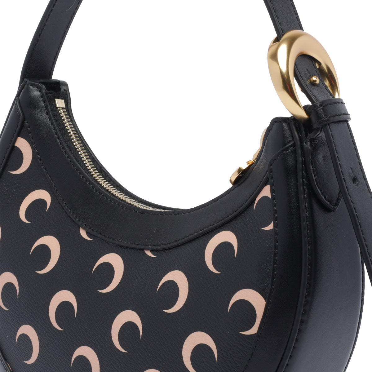 Marine Serre Bags Black Polyurethane Polyester Cotton