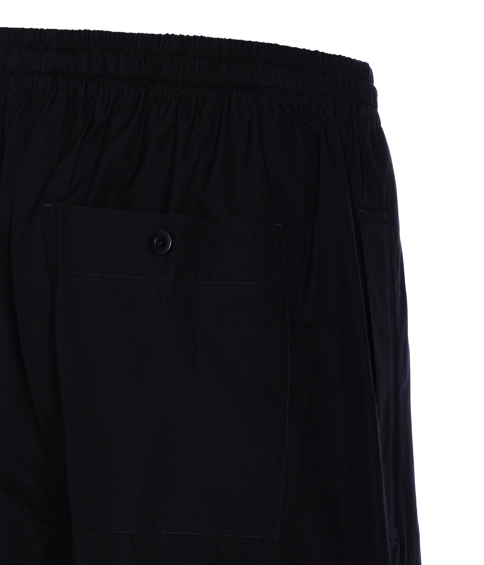 Lemaire Trousers Black Cotton