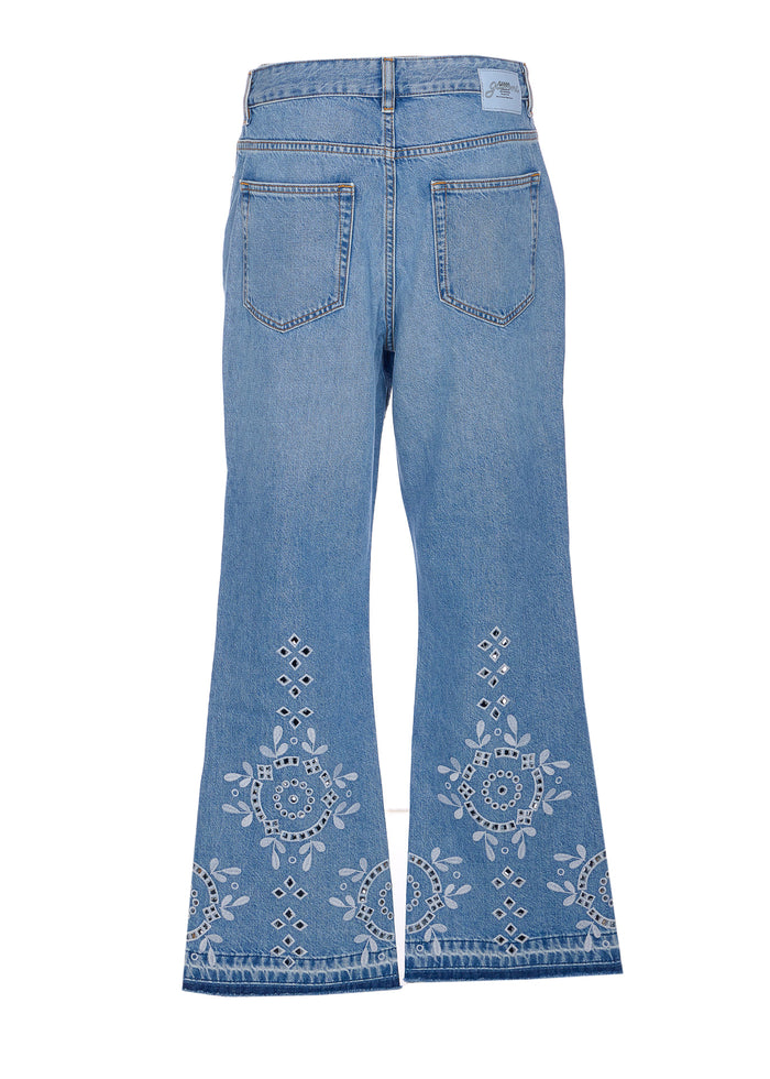 Ganni Jeans Blue Organic Cotton