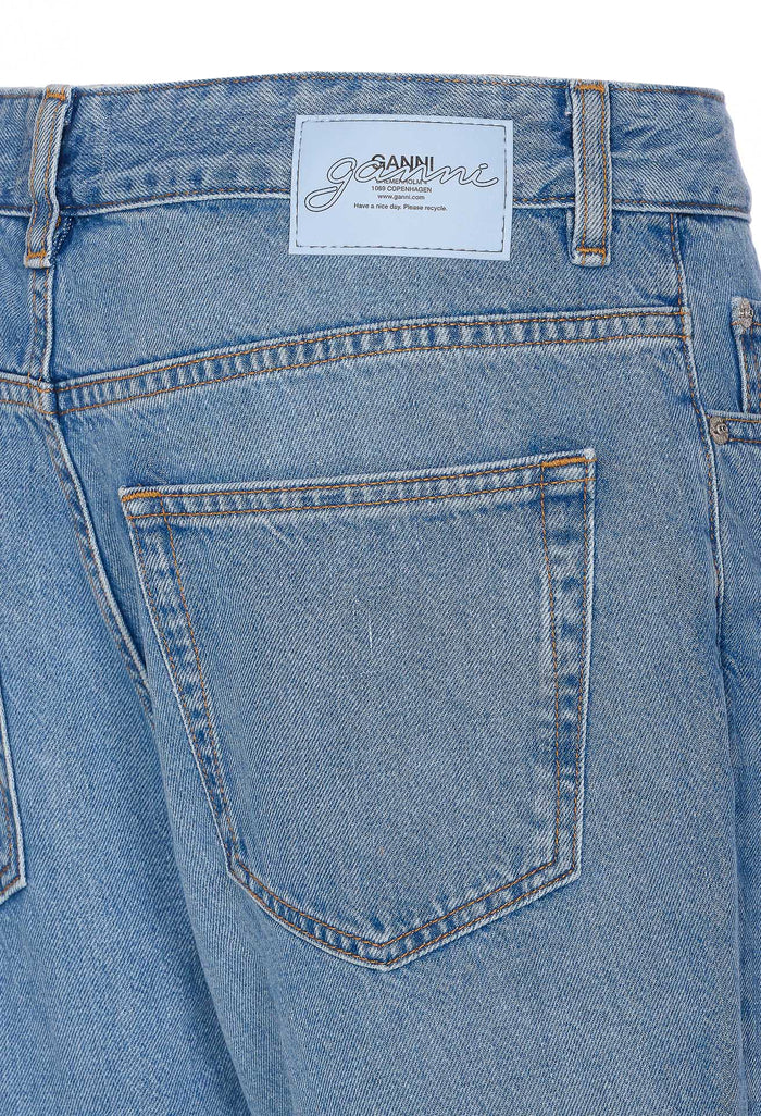 Ganni Jeans Blue Organic Cotton