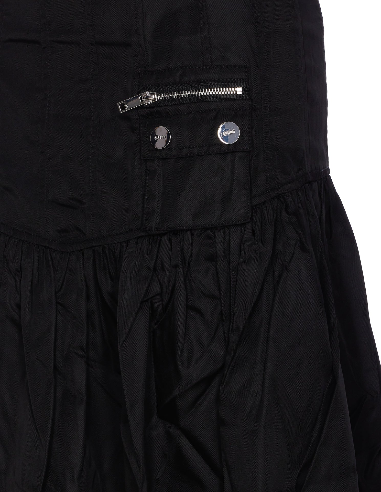 Ganni Skirts Black Recycled Polyamide