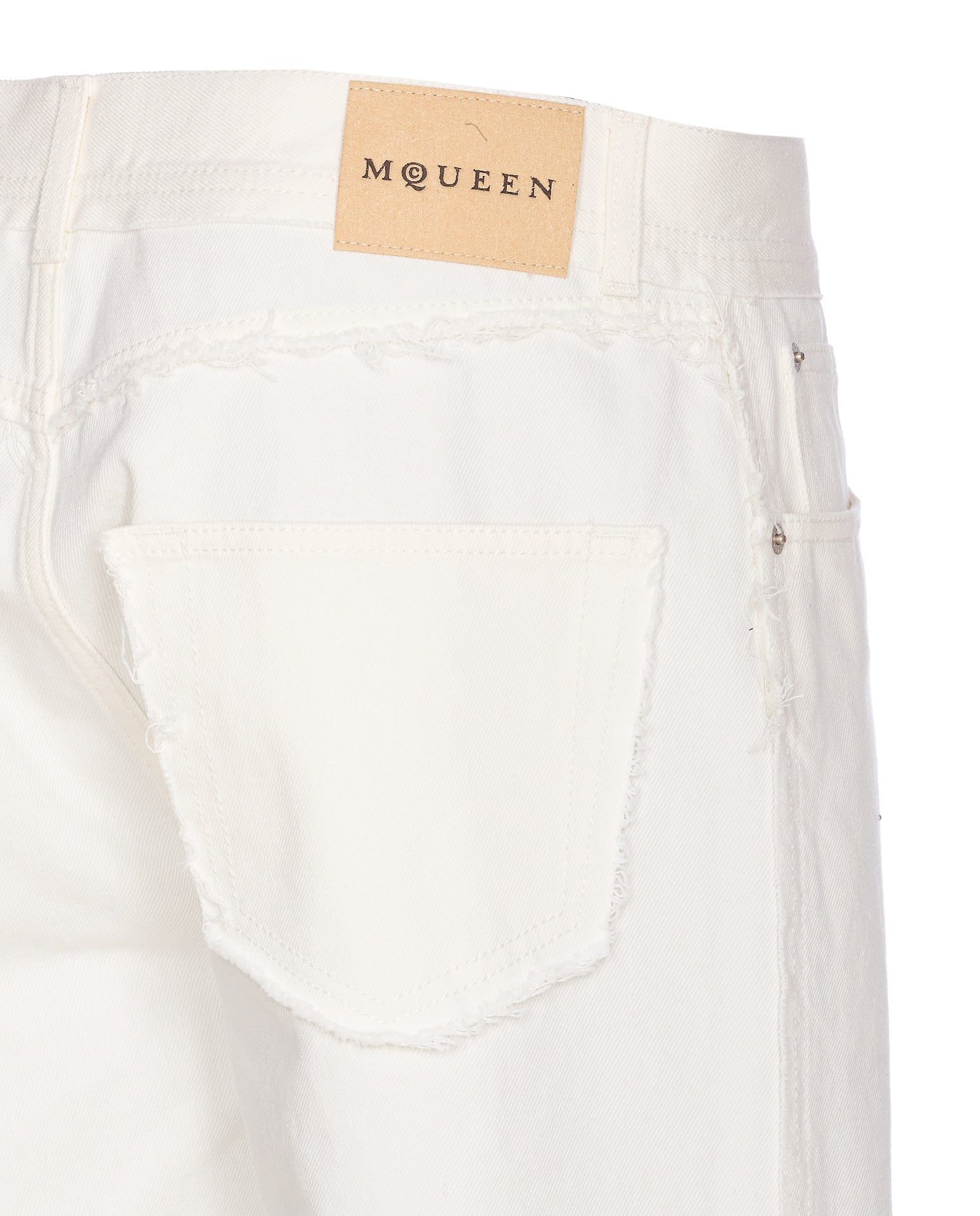 Alexander Mcqueen Jeans White Cotton