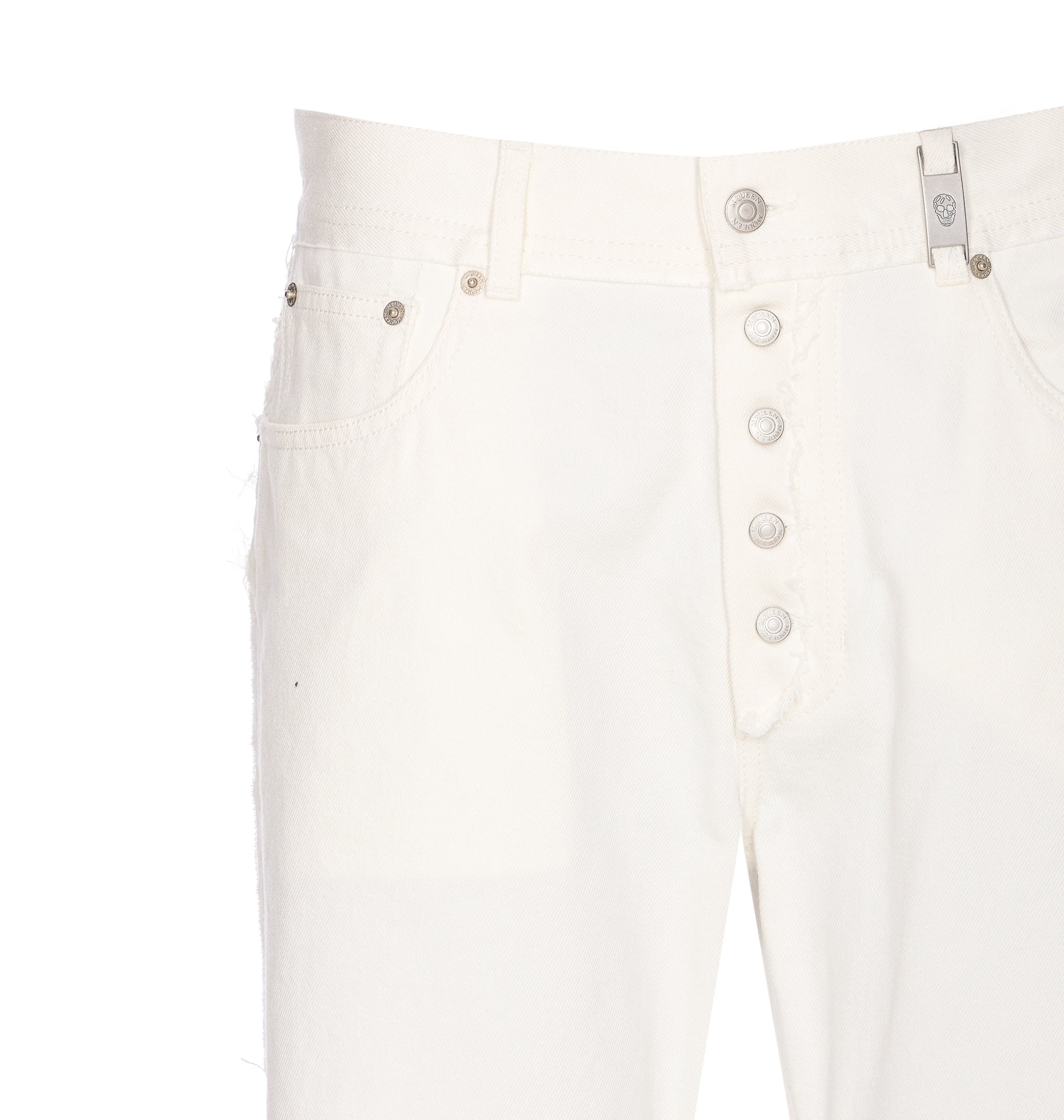 Alexander Mcqueen Jeans White Cotton