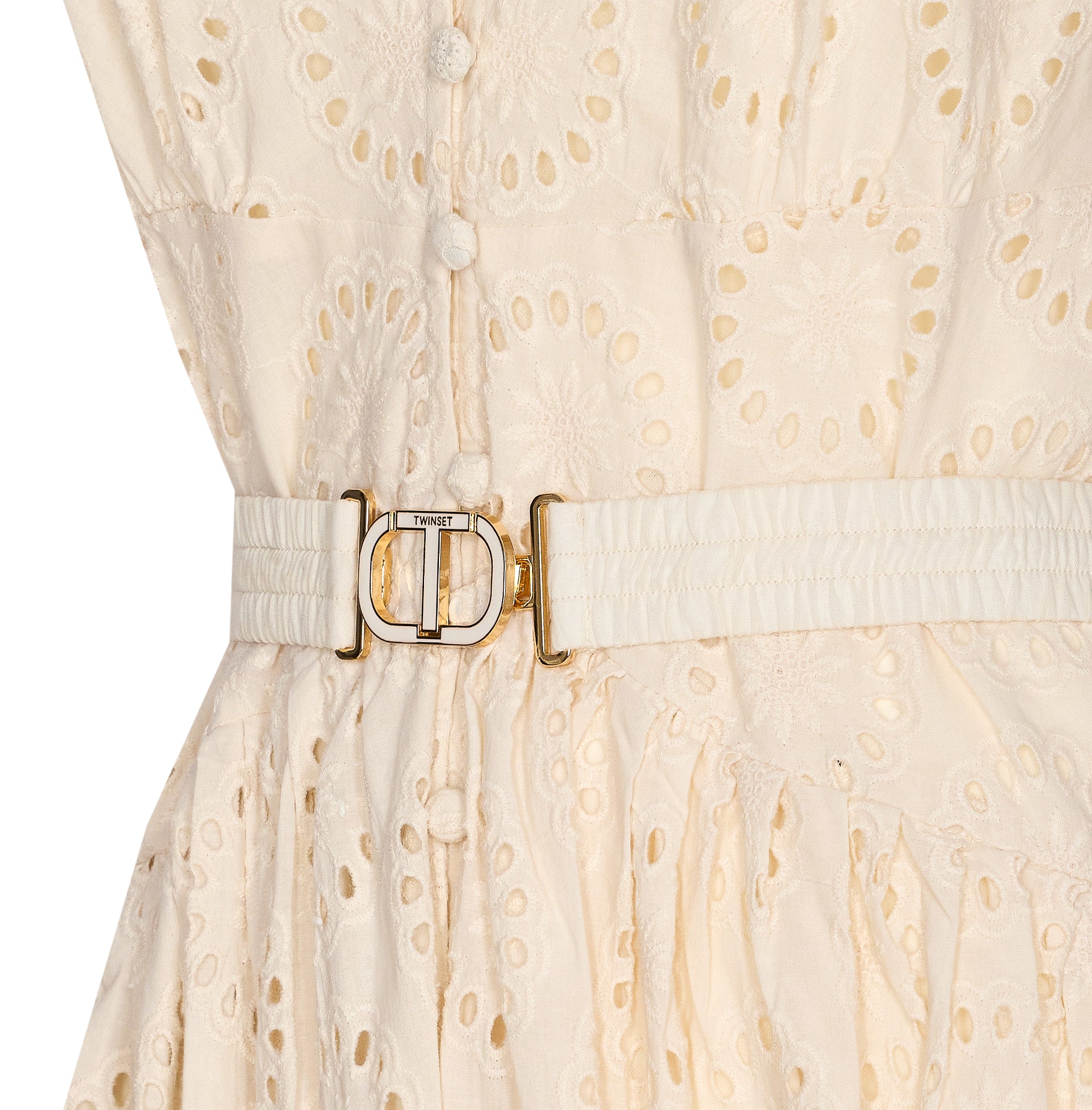 Twin-Set Dresses White Cotton