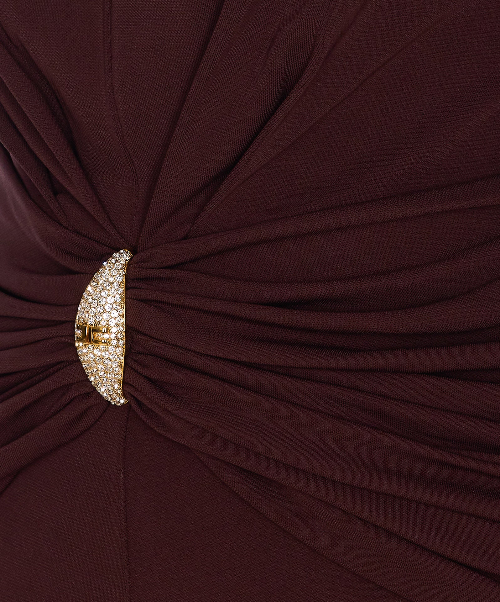 Elisabetta Franchi Dresses Brown Viscose