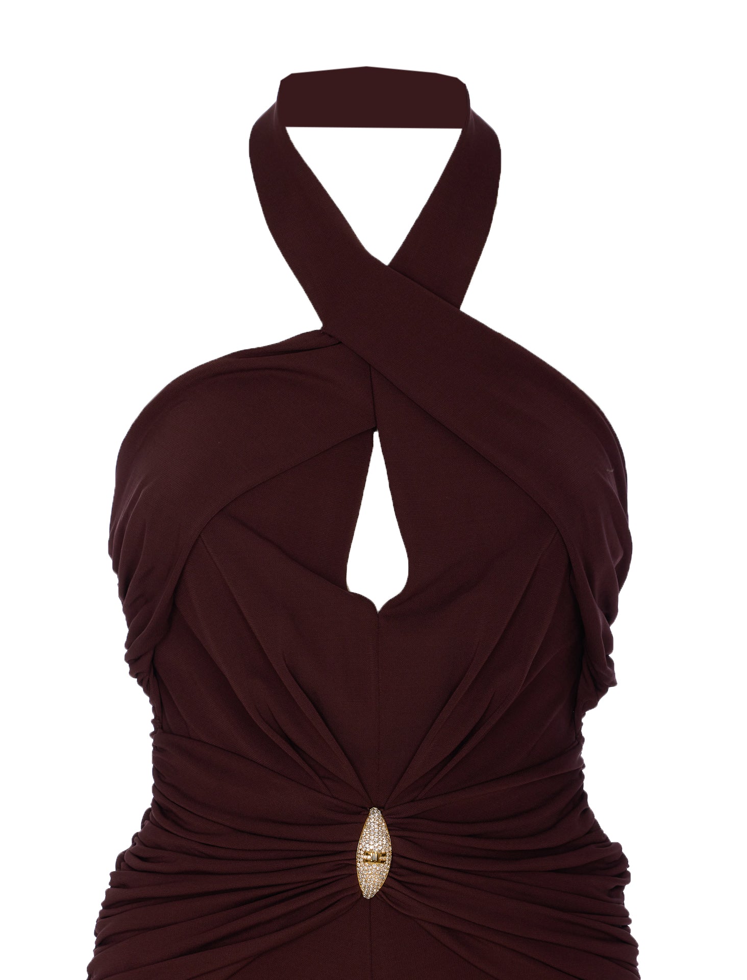 Elisabetta Franchi Dresses Brown Viscose
