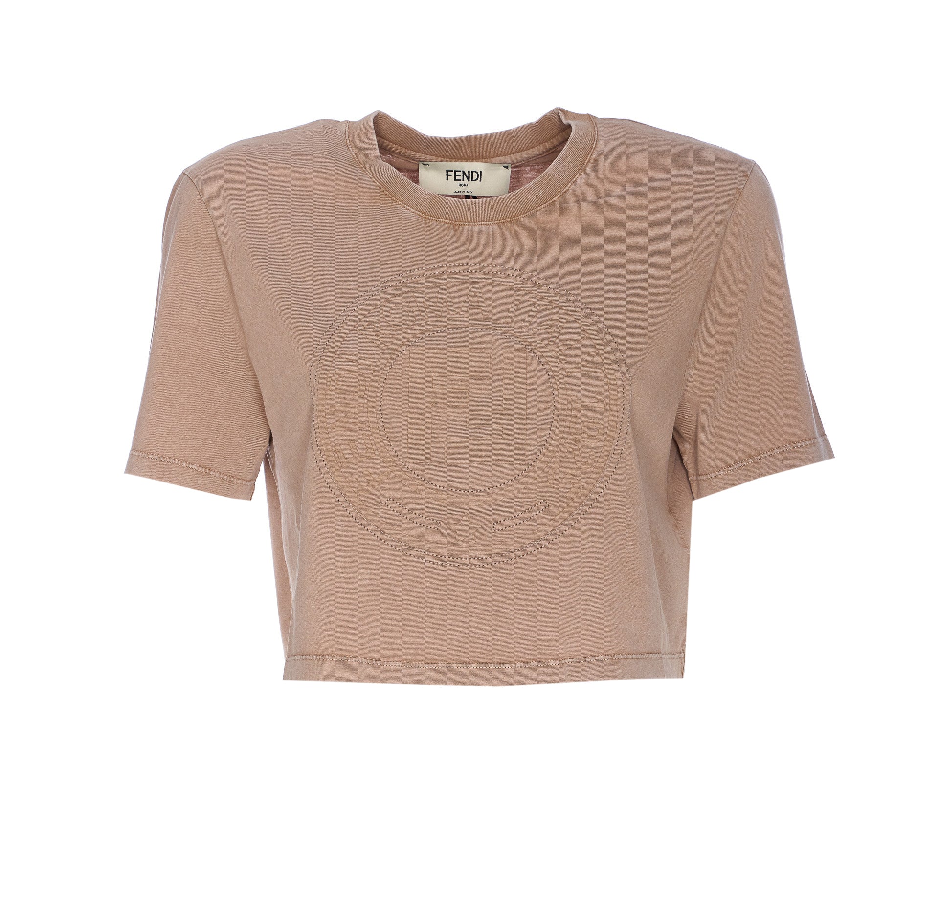 Fendi Top Beige Cotton
