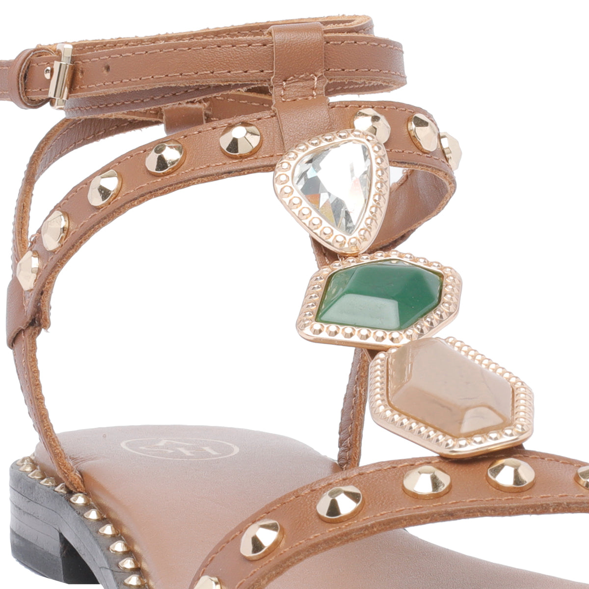 Ash Sandals Brown Calf Leather/leather Sole