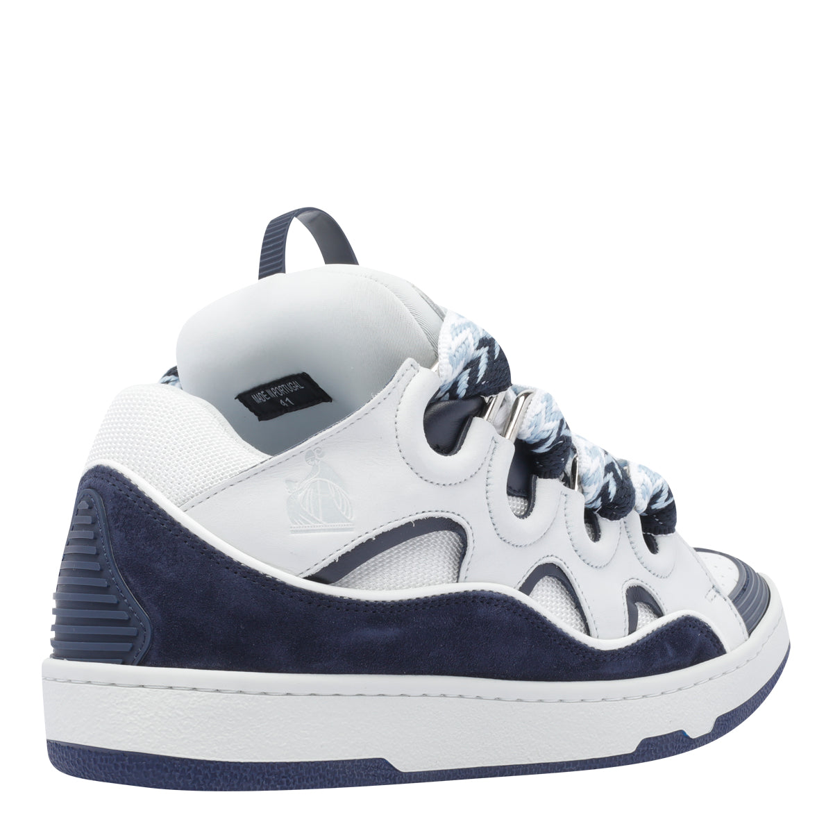 Lanvin Sneakers Blue Calf Leather/rubber Sole