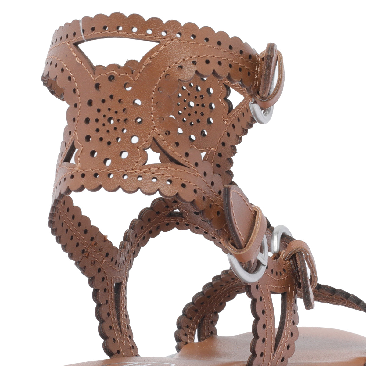Ash Sandals Brown Calf Leather/leather Sole