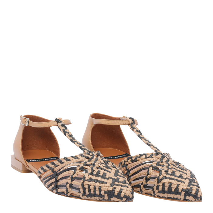 Angel Alarcon Flat Shoes Beige