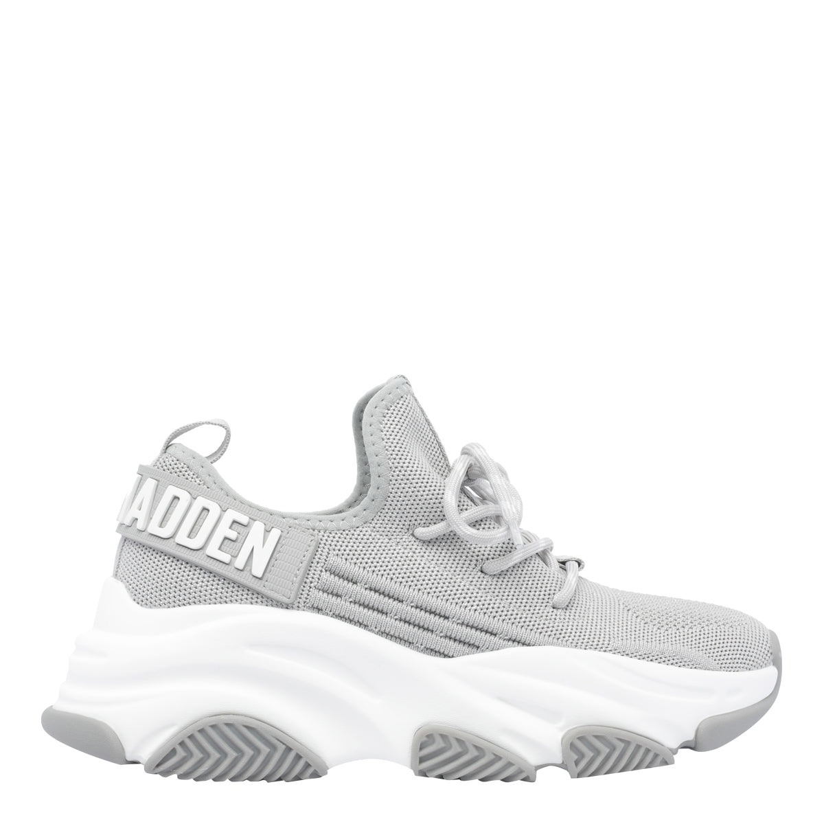 Steve Madden Sneakers Silver Fabric/rubber Sole