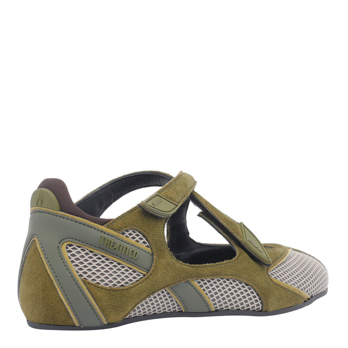 The Attico Flat Shoes Green