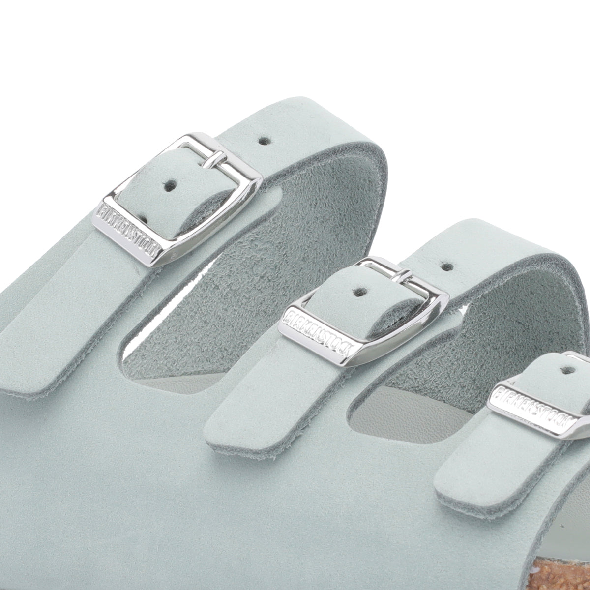 Birkenstock Sandals Green Suede Leather/rubber Sole