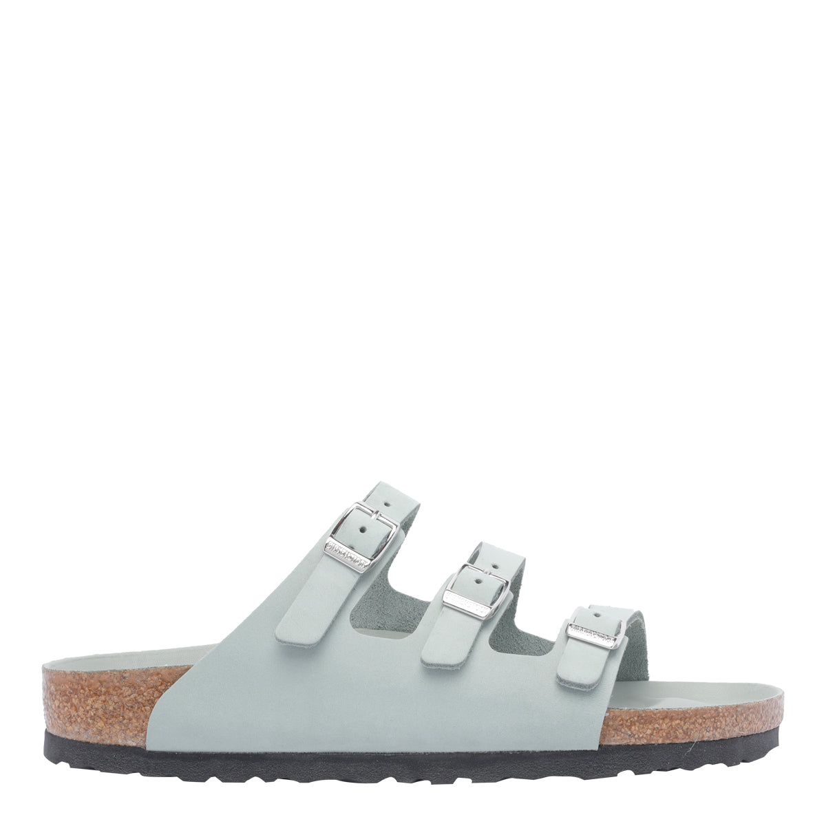 Birkenstock Sandals Green Suede Leather/rubber Sole