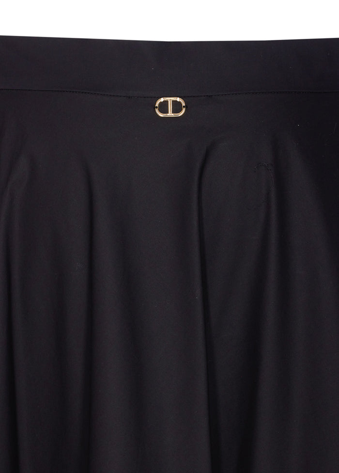 Twin-Set Skirts Black Cotton