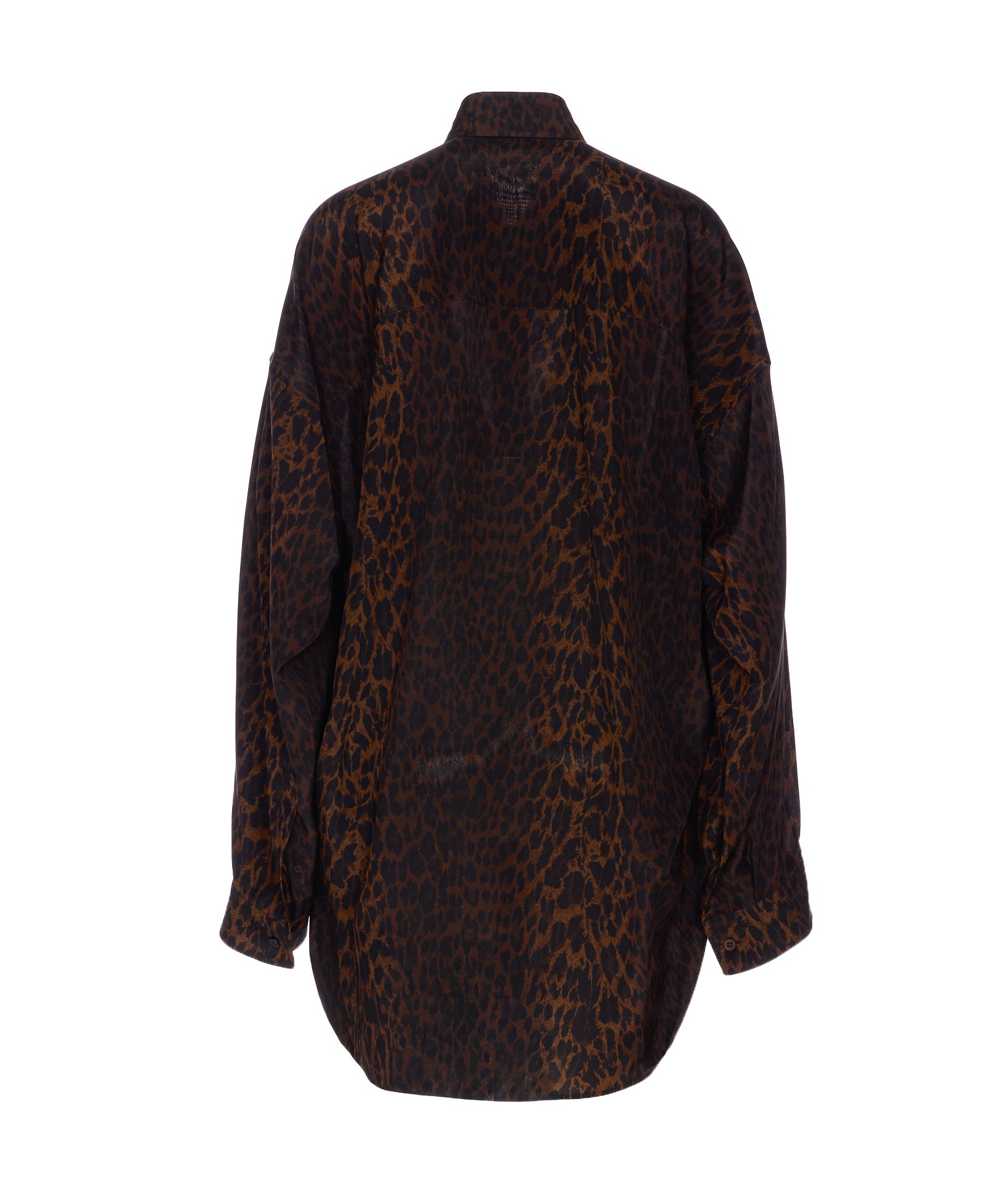 Balenciaga Shirts Brown Silk