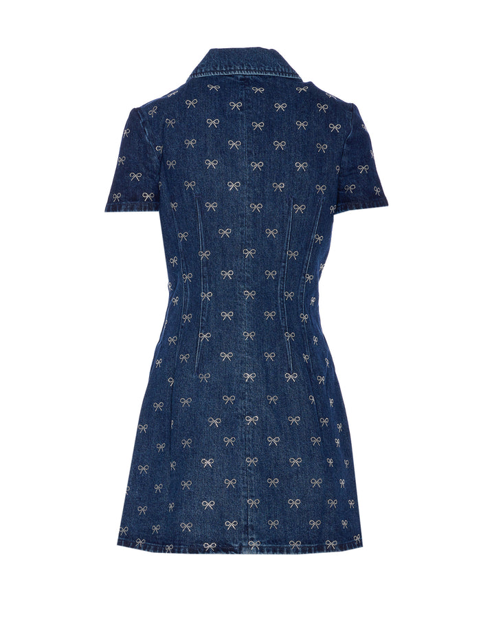 Self Portrait Dresses Blue Cotton