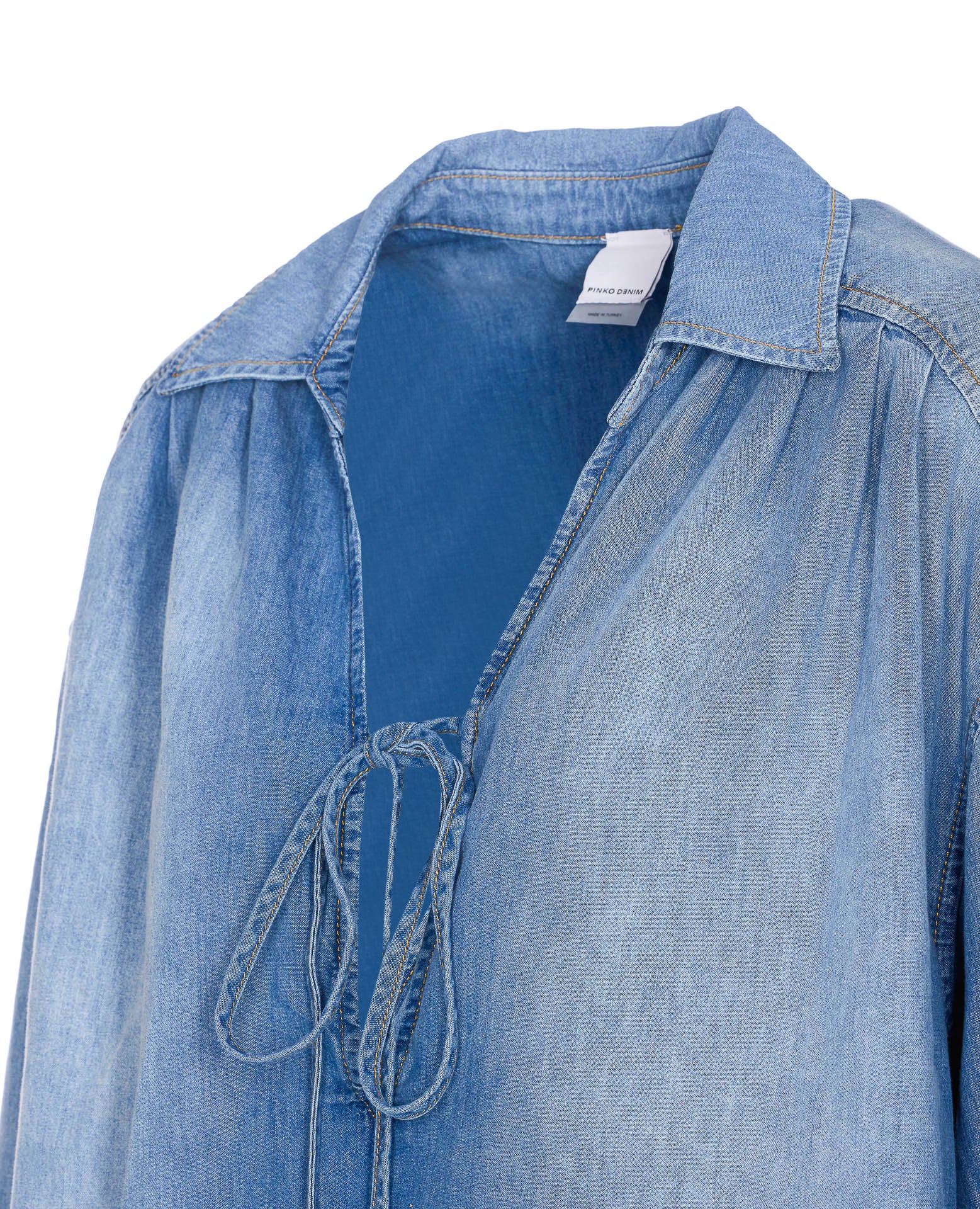 Pinko Shirts Blue Cotton