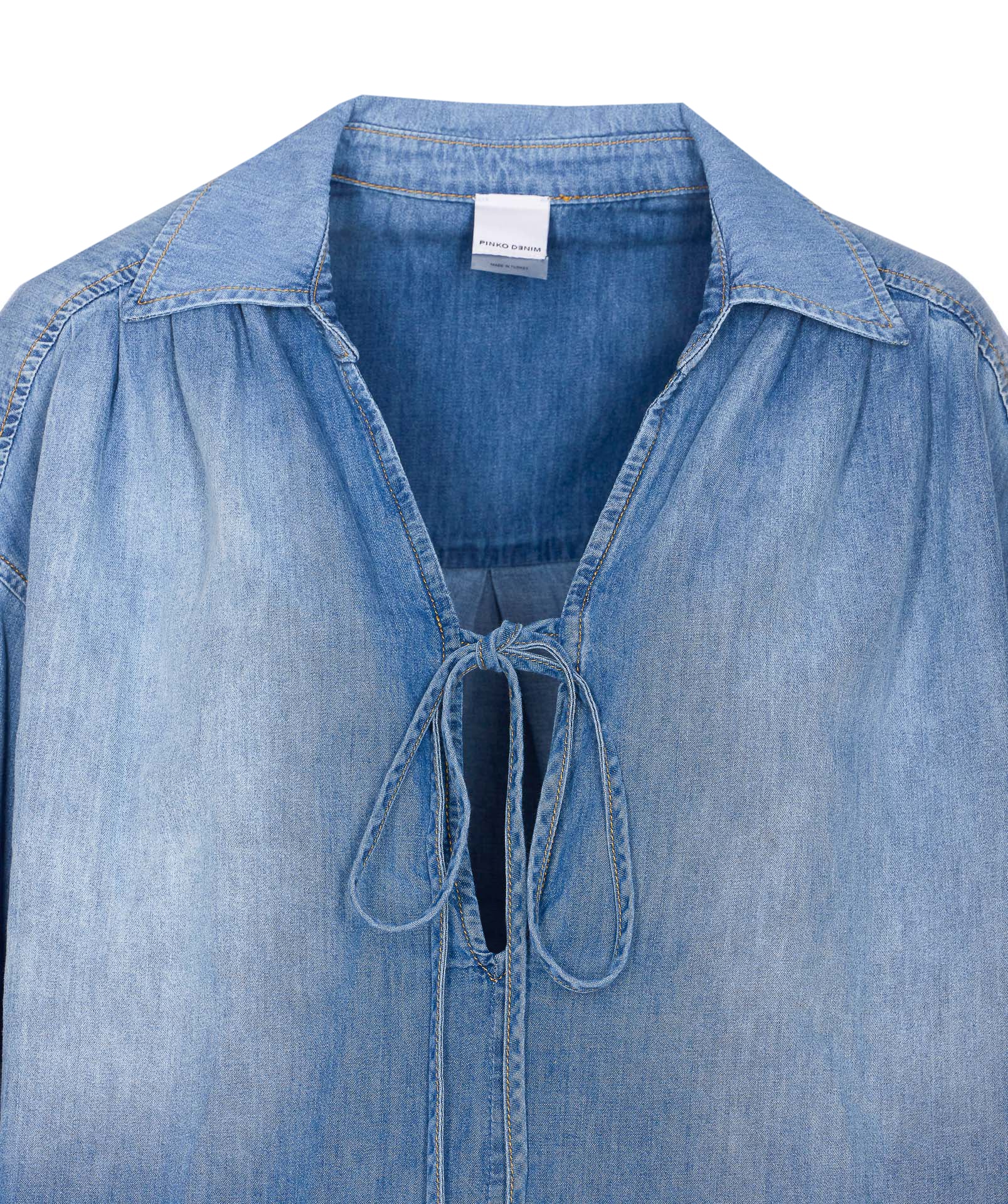 Pinko Shirts Blue Cotton