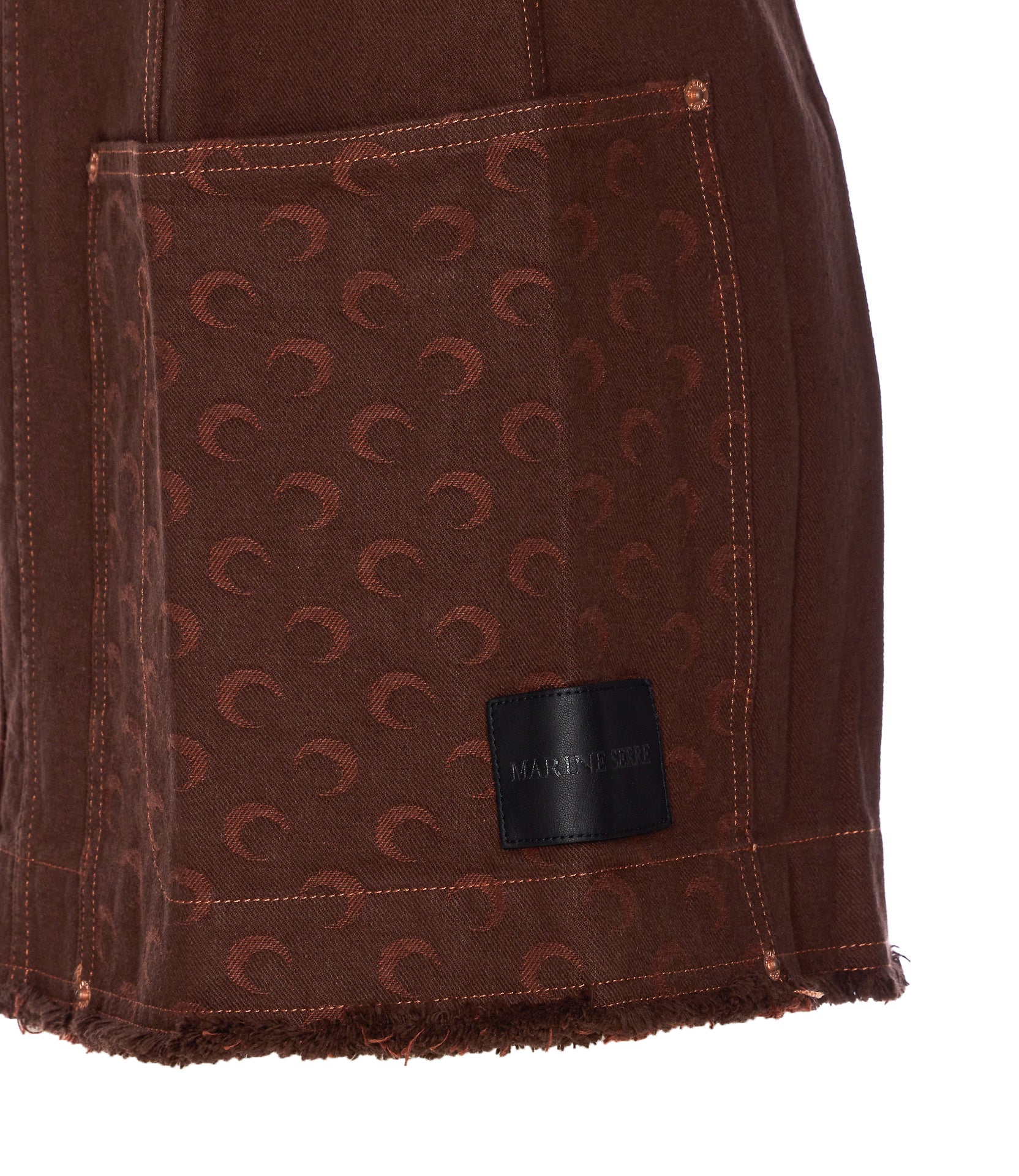 Marine Serre Dresses Brown Cotton