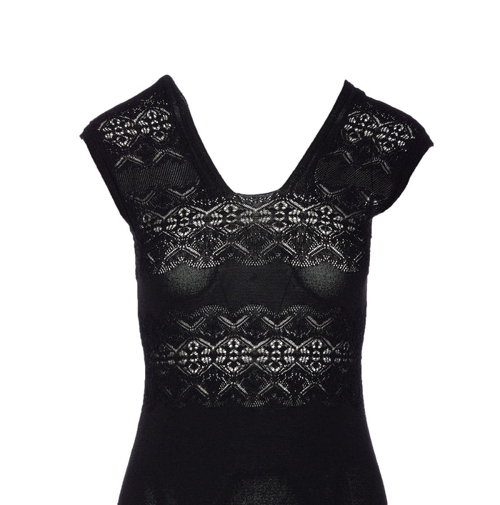 Twin-Set Dresses Black Viscose