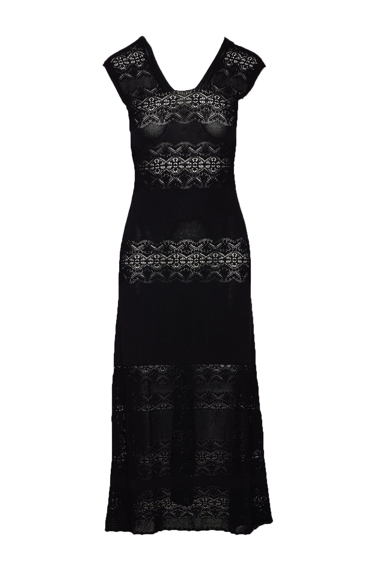 Twin-Set Dresses Black Viscose