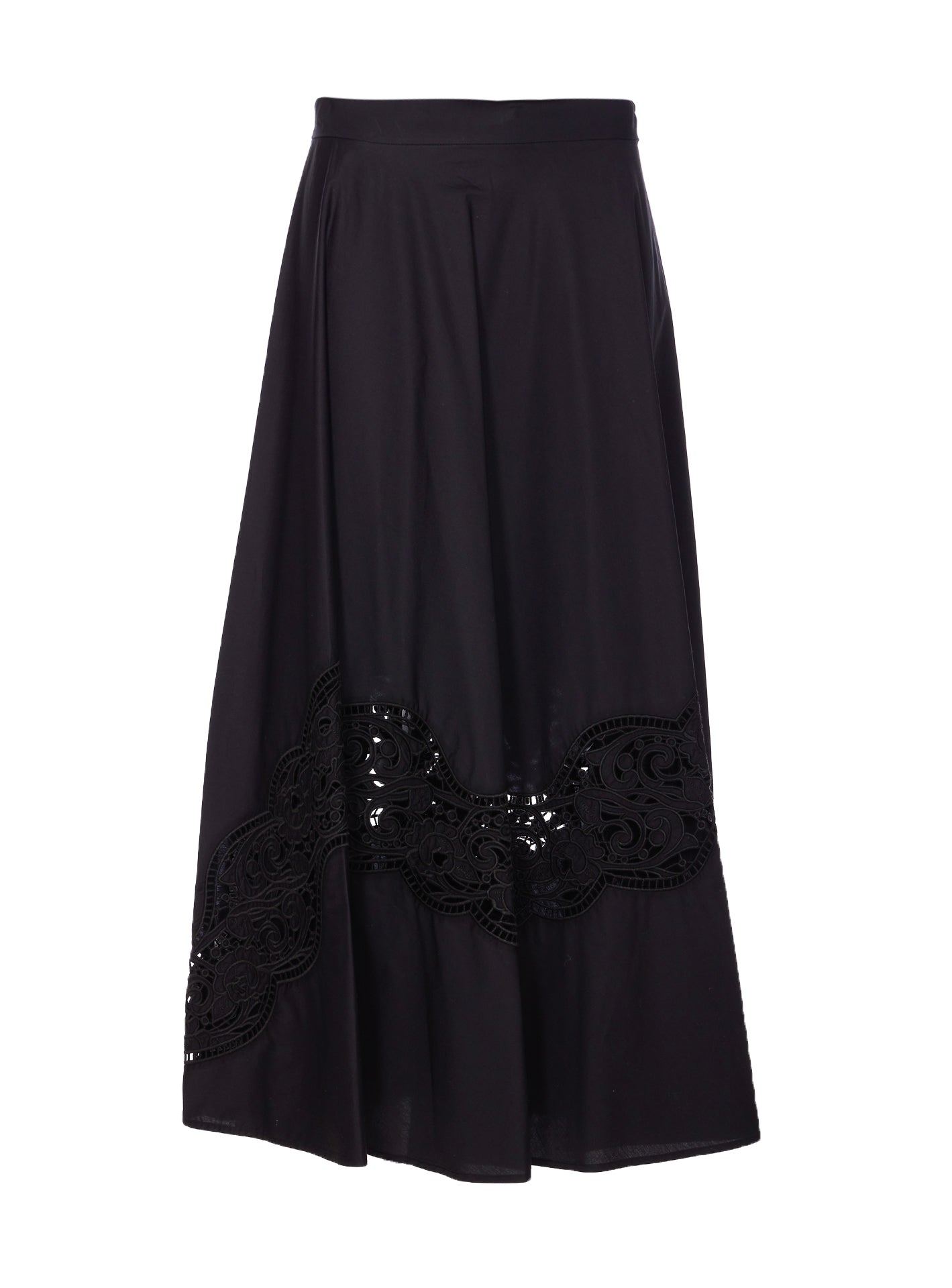 Twin-Set Skirts Black Cotton