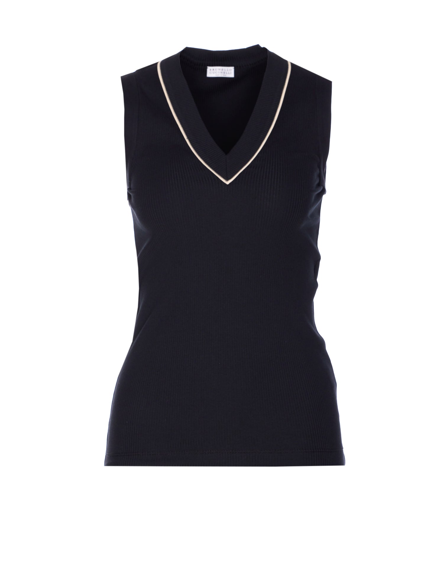 Brunello Cucinelli T-Shirts And Polos Black Cotton
