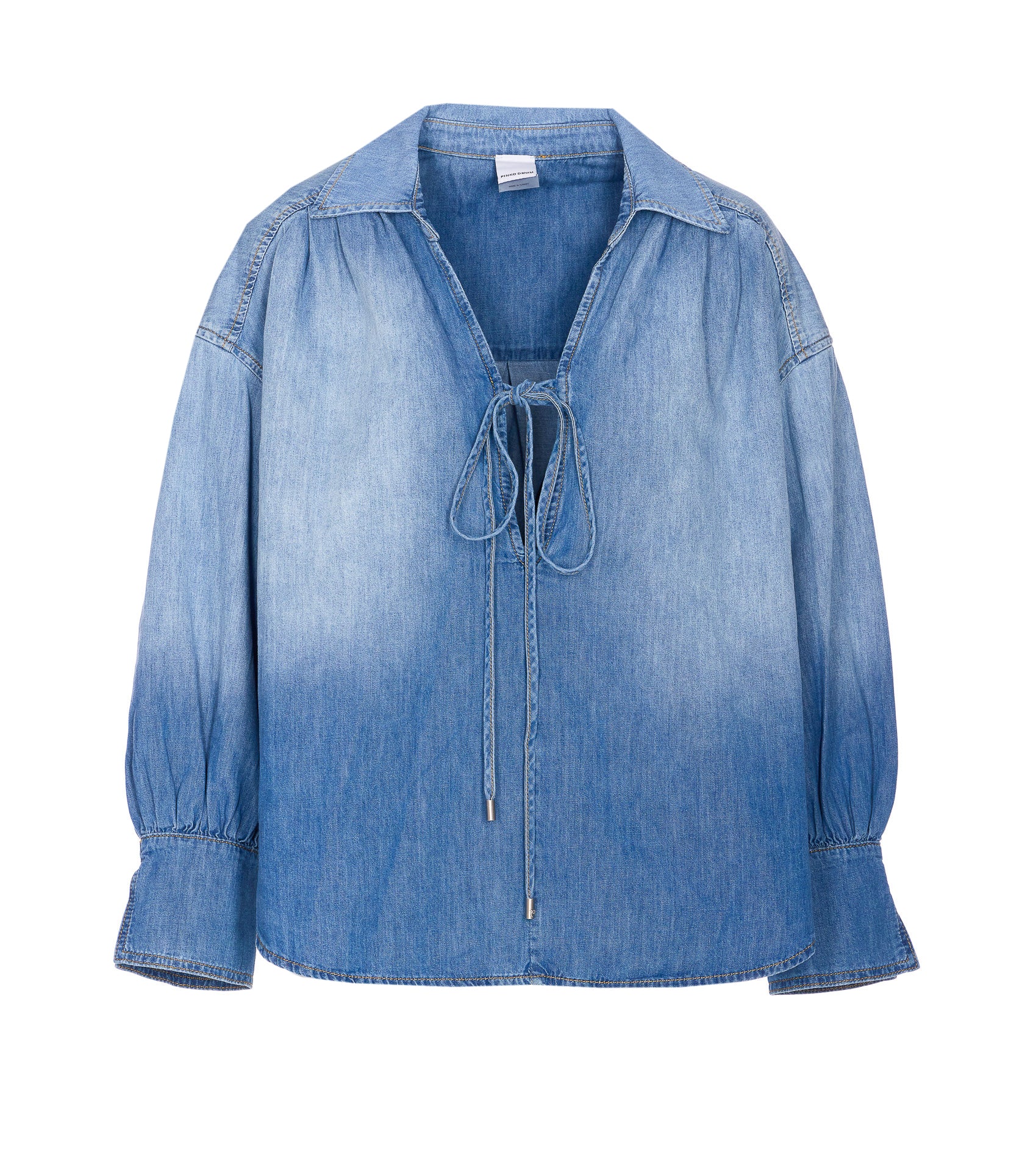 Pinko Shirts Blue Cotton