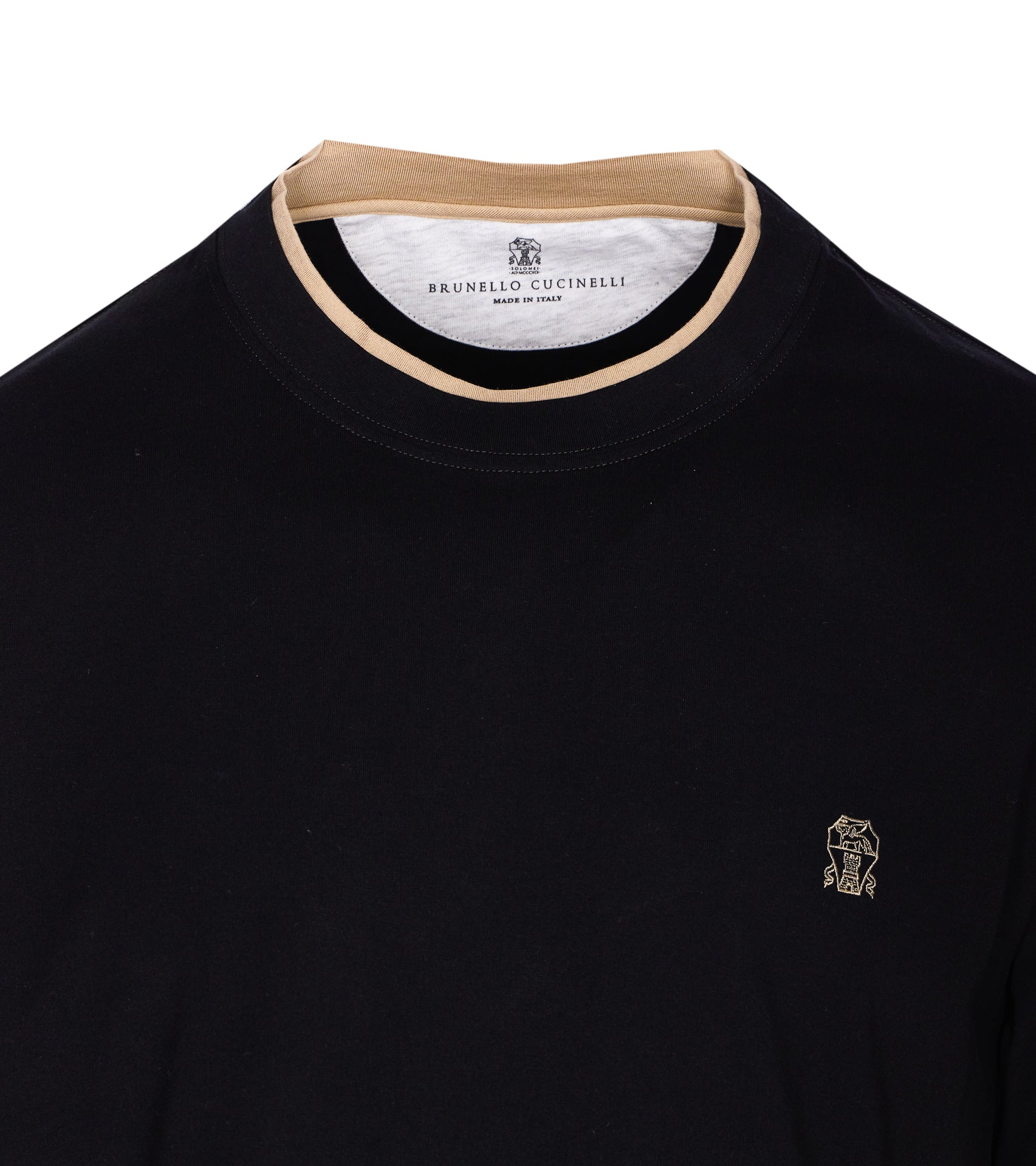 Brunello Cucinelli T-Shirts And Polos Black Cotton