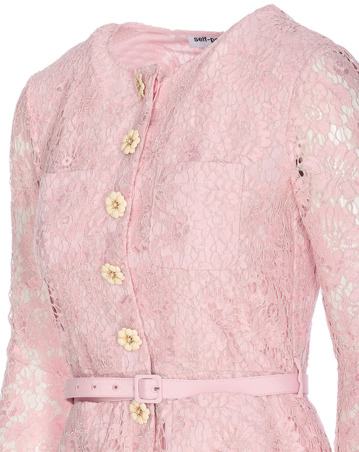 Self Portrait Dresses Pink Polyamide