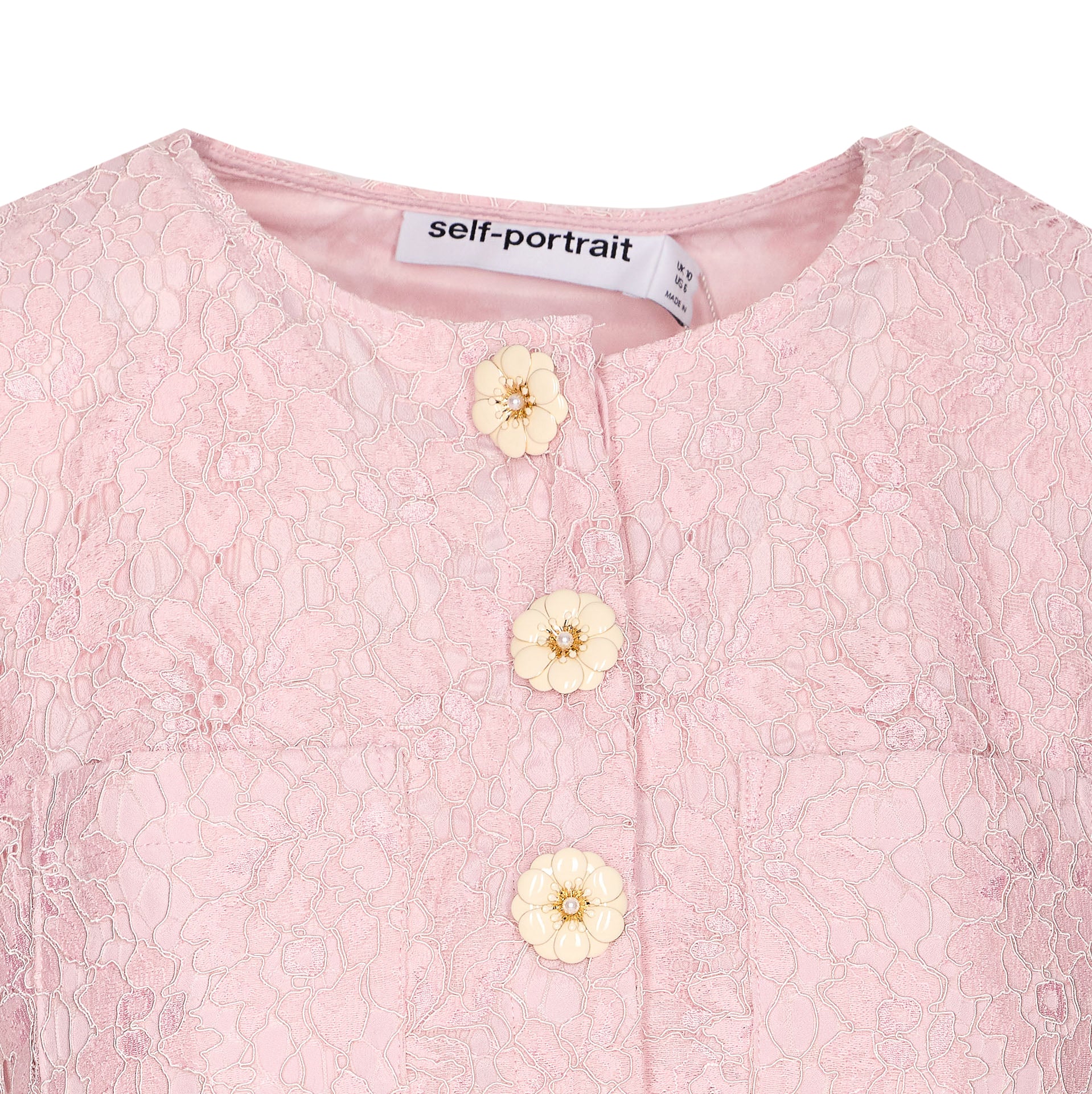 Self Portrait Dresses Pink Polyamide