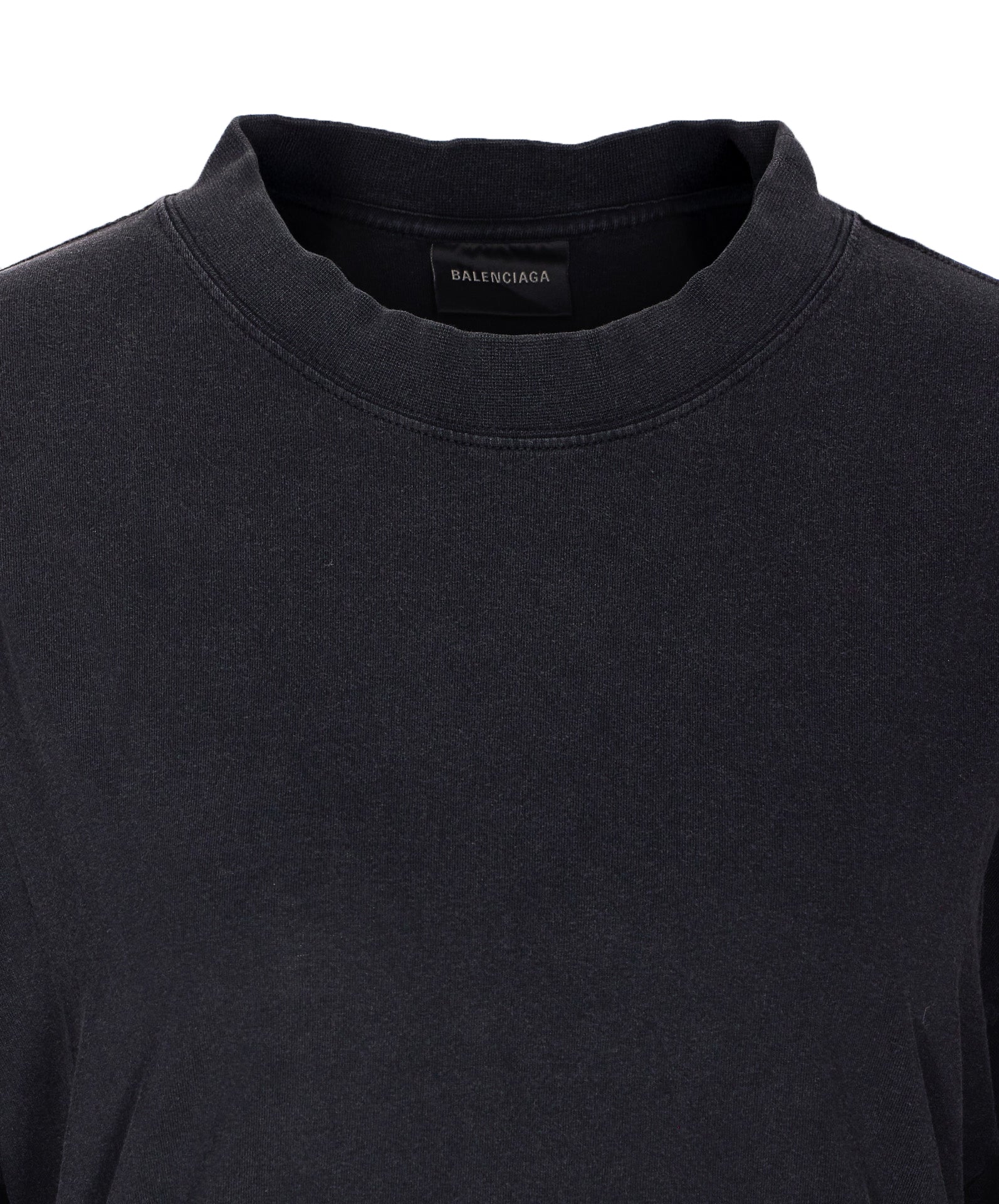 Balenciaga T-Shirts And Polos Black Cotton