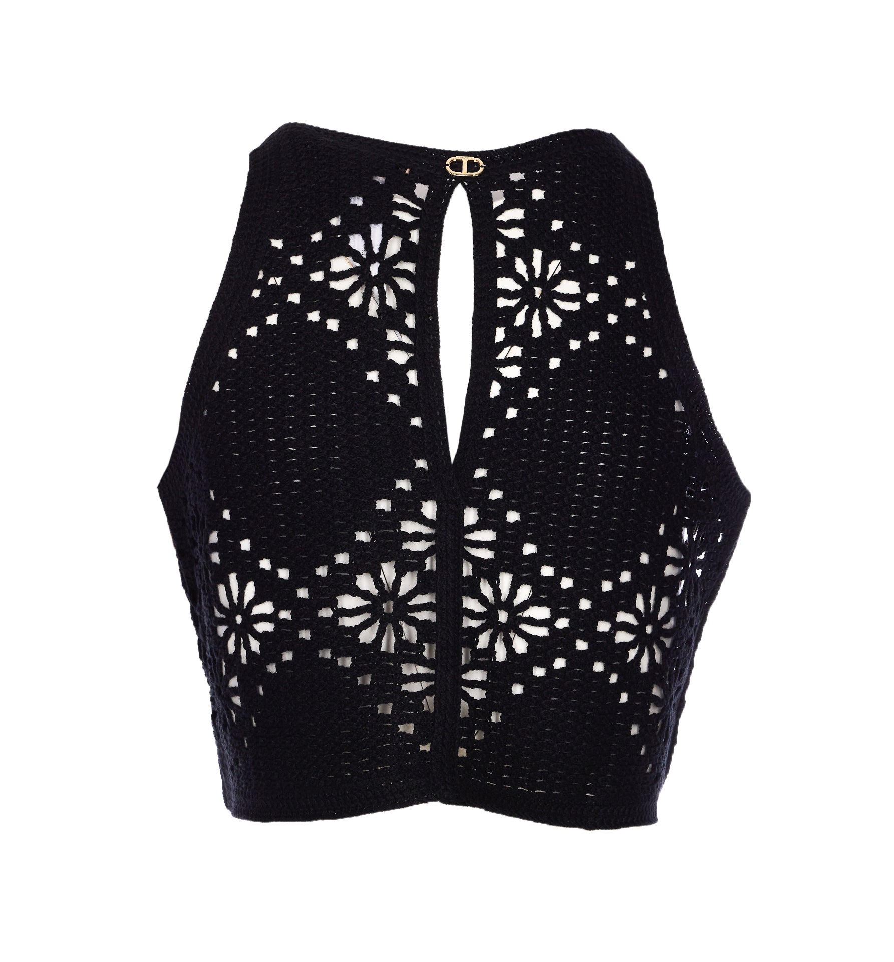 Twin-Set Top Black Cotton