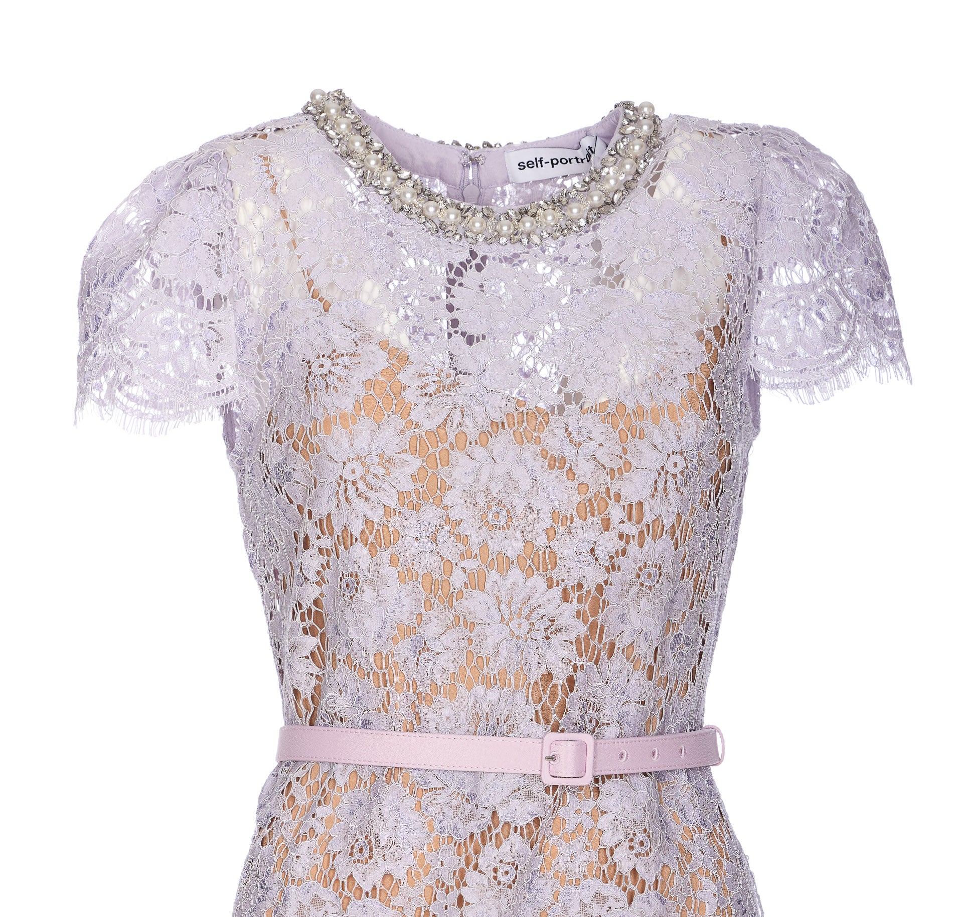 Self Portrait Dresses Lilac Polyamide