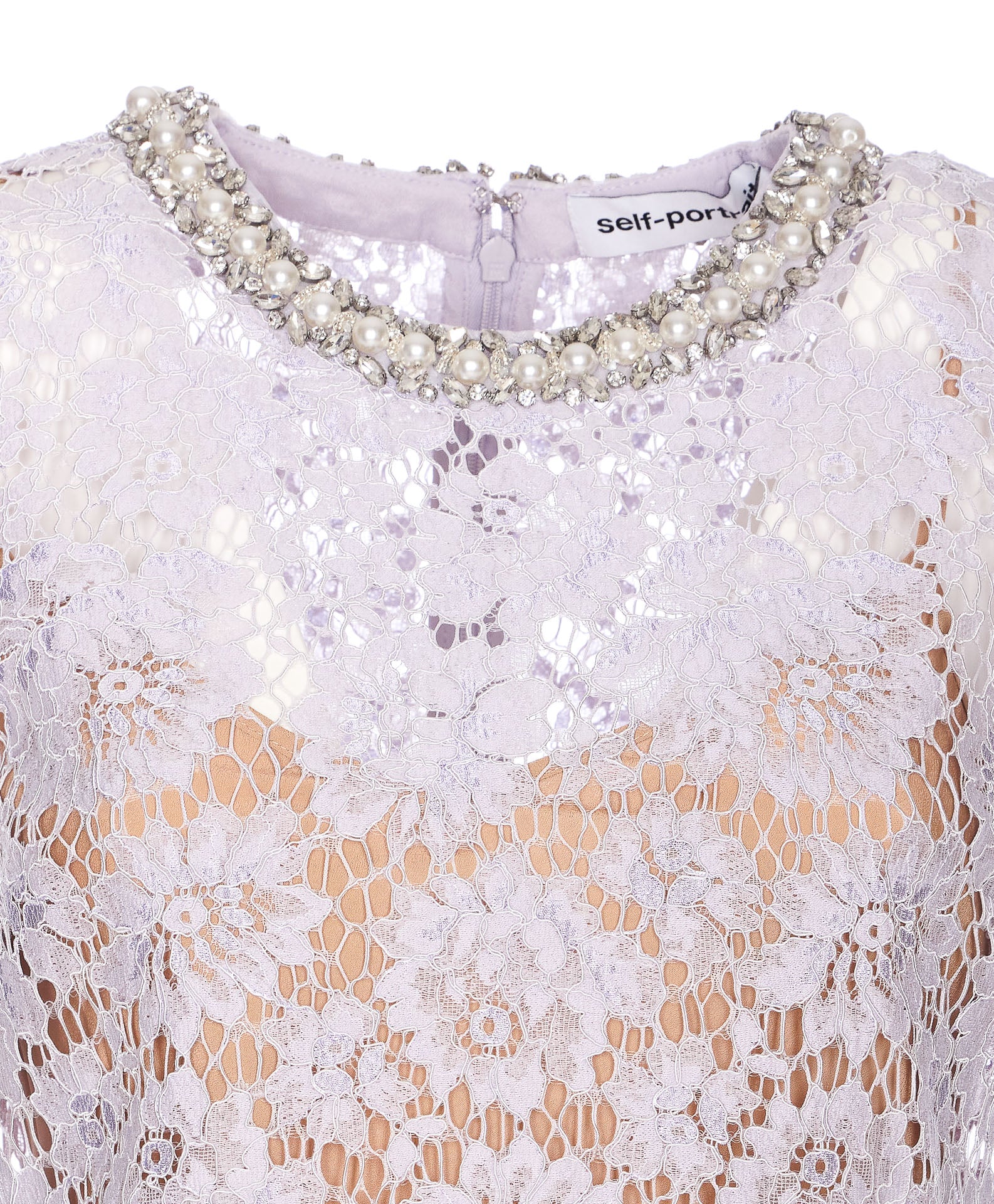 Self Portrait Dresses Lilac Polyamide