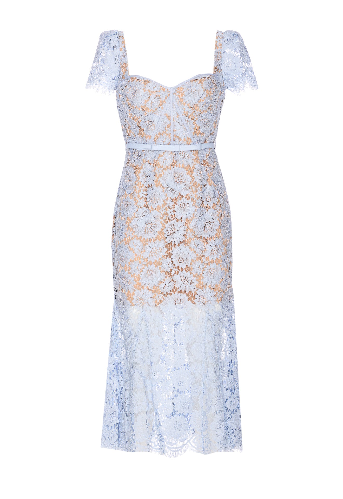 Self Portrait Dresses Blue Polyamide