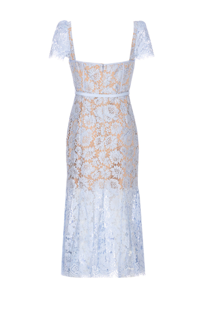 Self Portrait Dresses Blue Polyamide