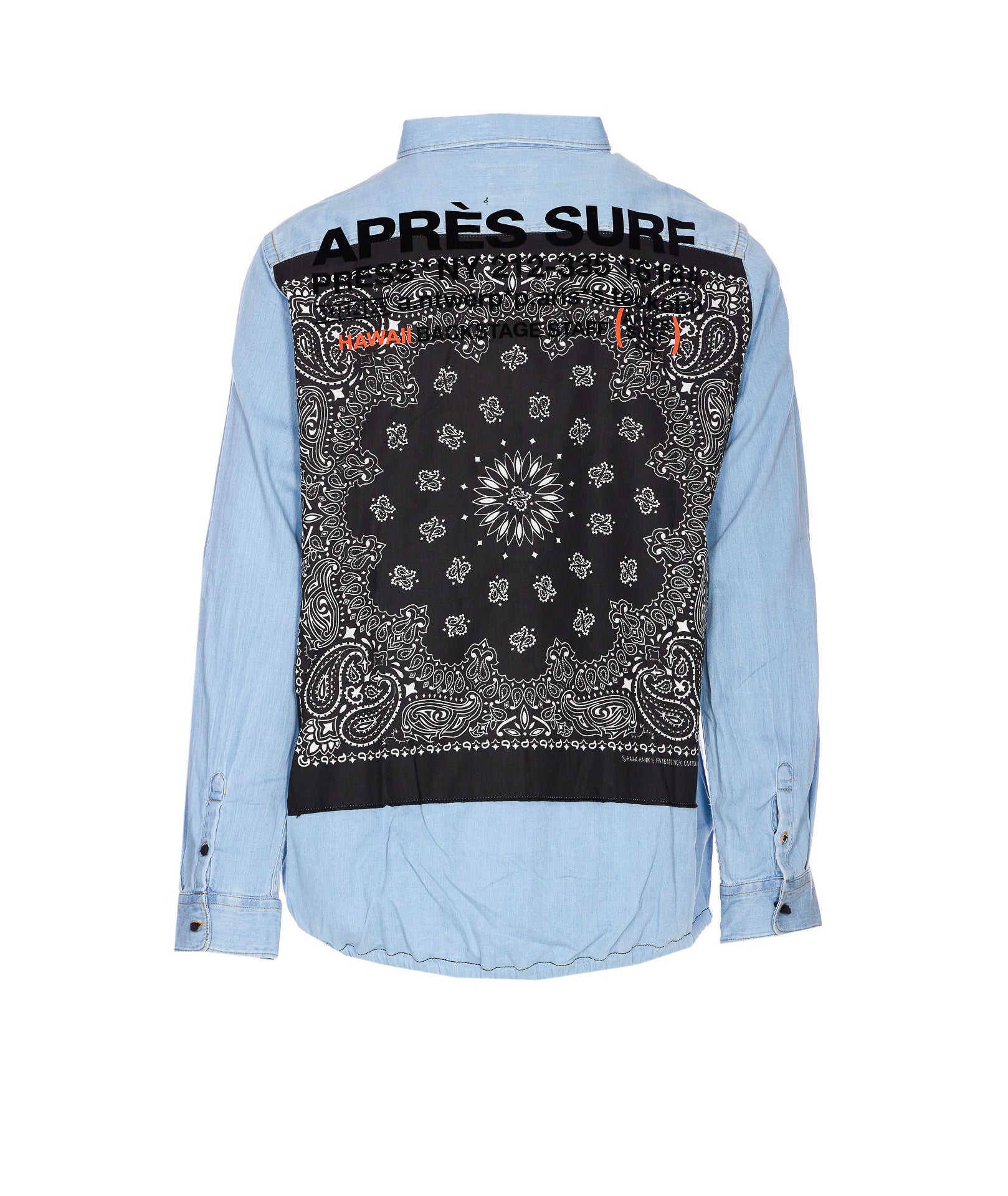 Apres Surf Shirts Blue Cotton