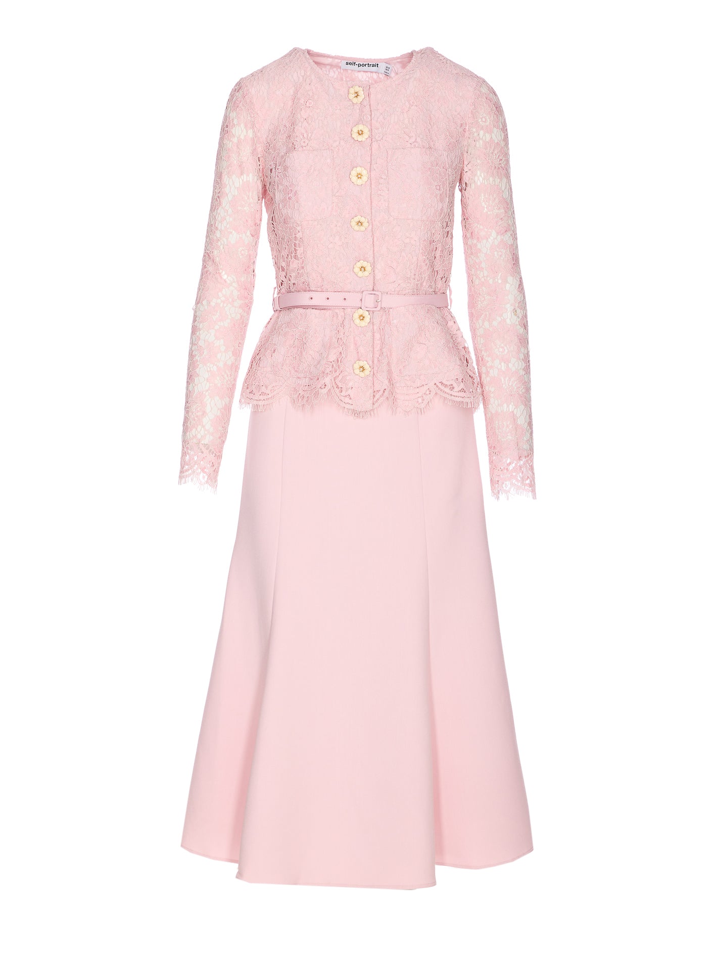 Self Portrait Dresses Pink Polyamide
