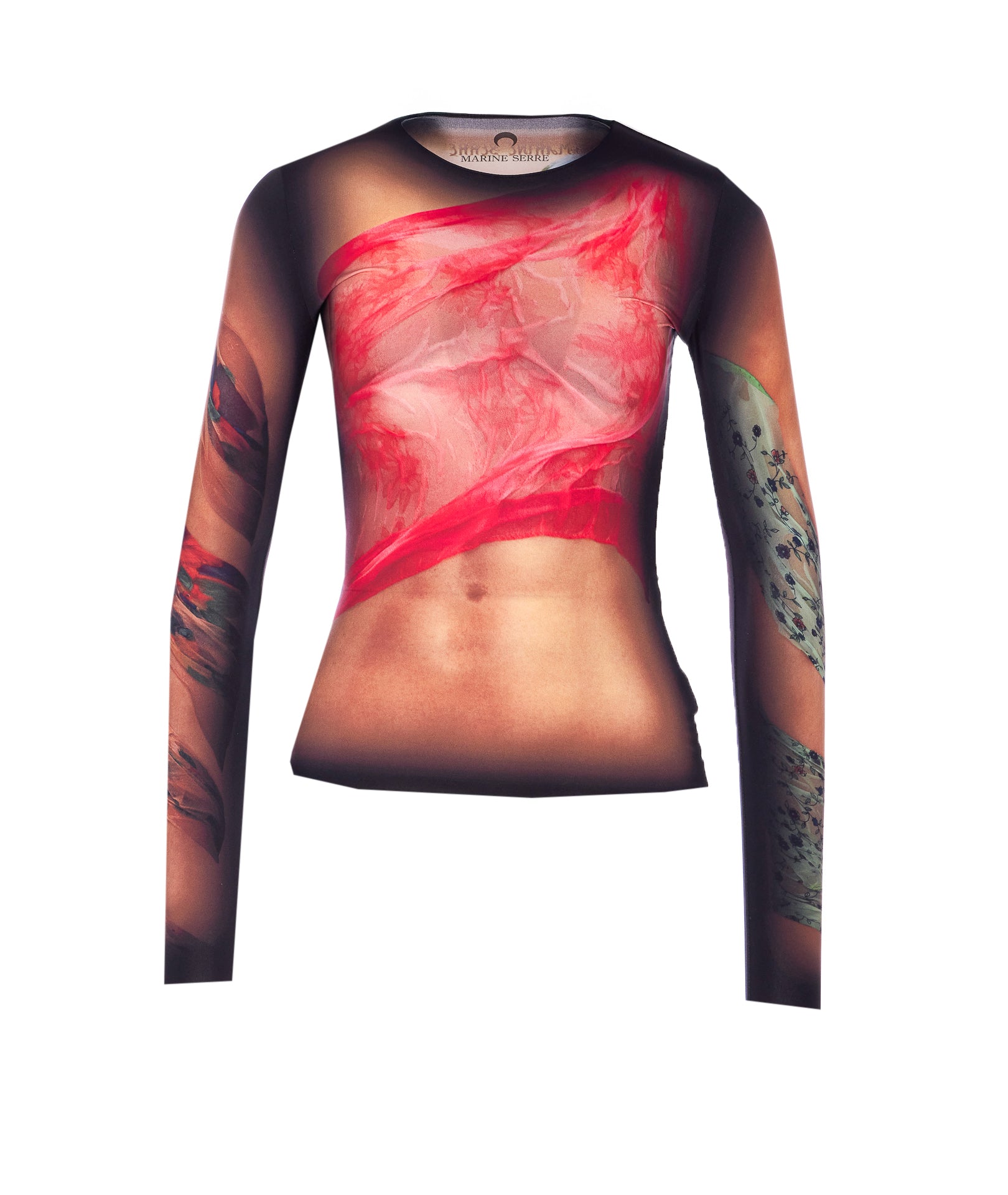 Marine Serre Top Multicolour Polyamide